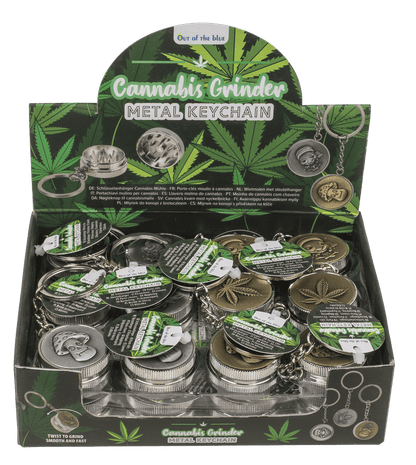 Metal keychain, Cannabis Grinder,