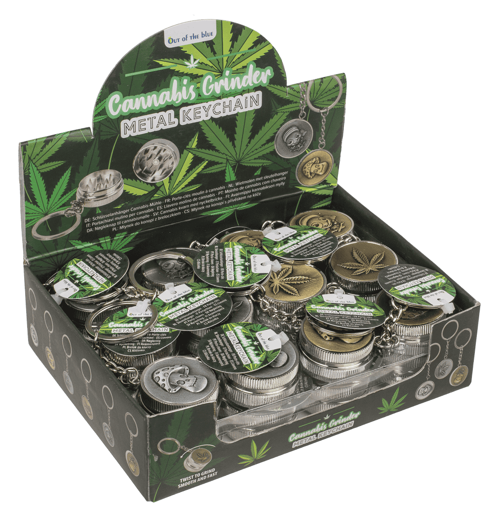 Metal keychain, Cannabis Grinder,
