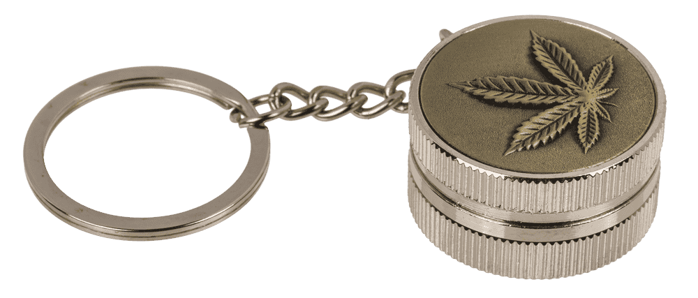 Metal keychain, Cannabis Grinder,