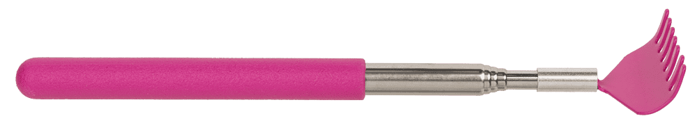 Extendable metal back scratcher,