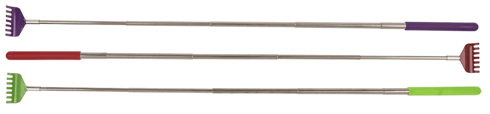 Extendable metal back scratcher,