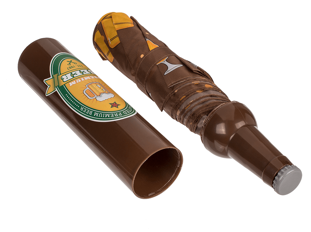Pocket Umbrella, Beer bottle,