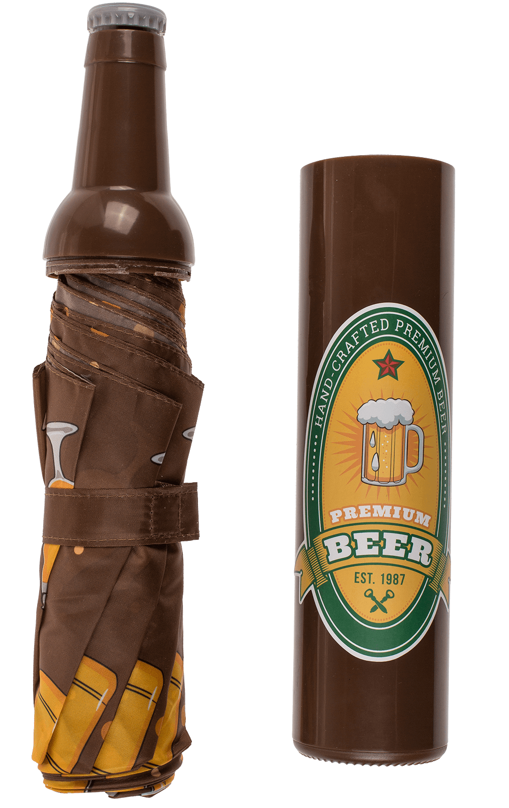 Pocket Umbrella, Beer bottle,