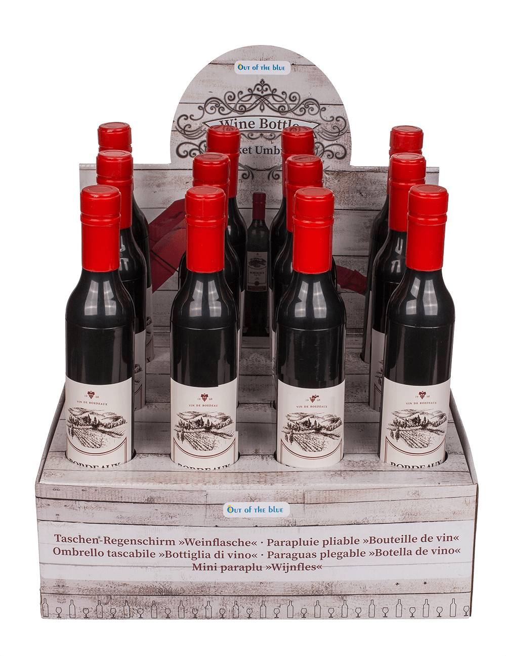 Pocket Umbrella, Wine Bottle,