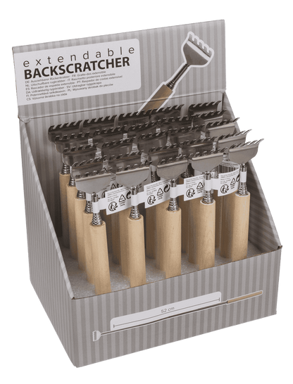 Extendable metal back scratcher,