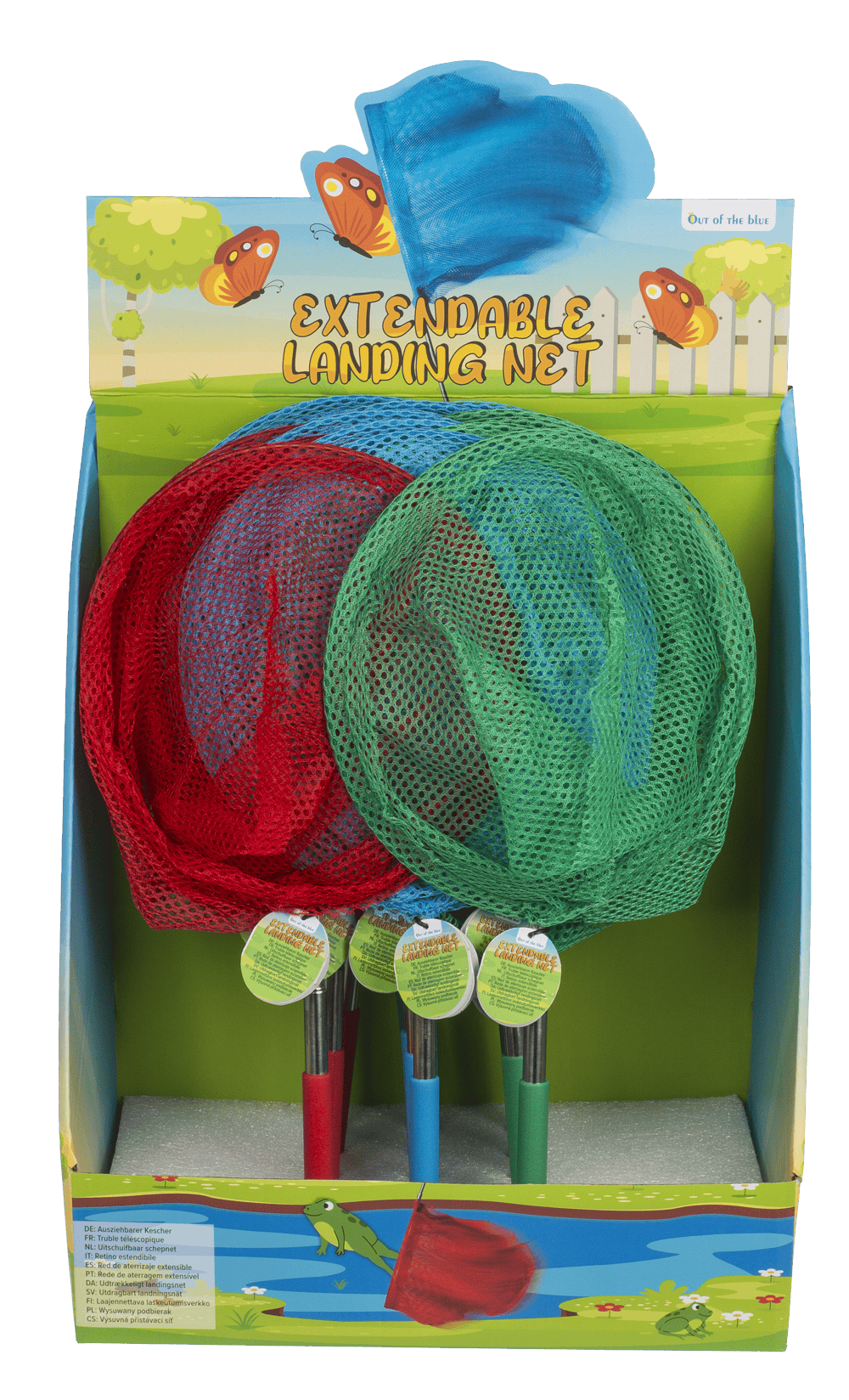 Extendable Hand Net with rubber handle,