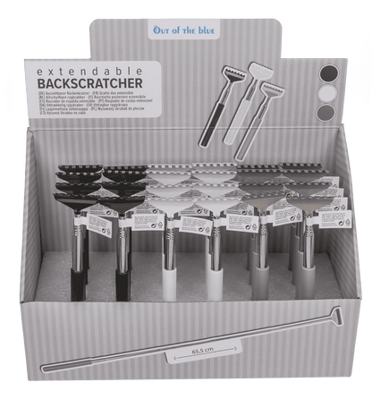Extendable metal back scratcher,