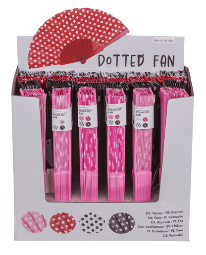 Fan, Spanish polka dot,
