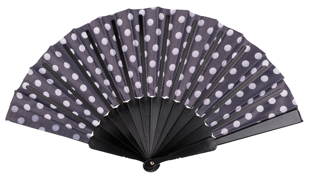 Fan, Spanish polka dot,