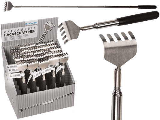Extendable mini metal back scratcher,
