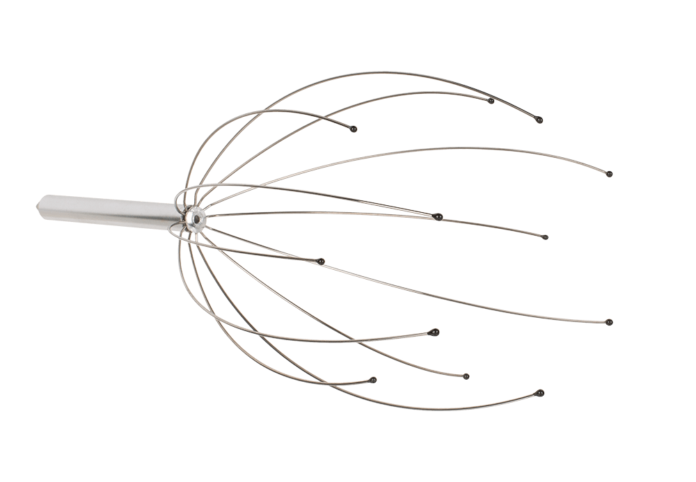 Metal Deluxe Headmassager with 12 massaging arms,