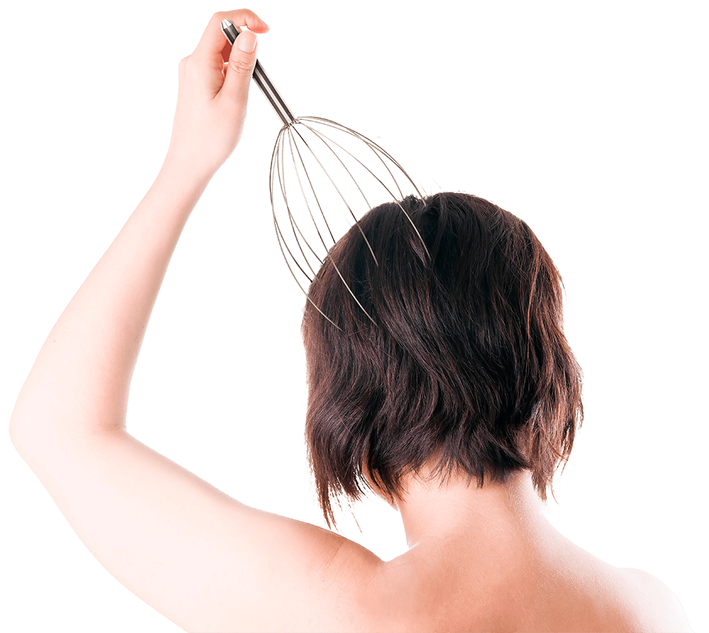 Metal Deluxe Headmassager with 12 massaging arms,