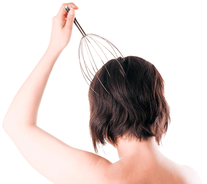 Metal Deluxe Headmassager with 12 massaging arms,