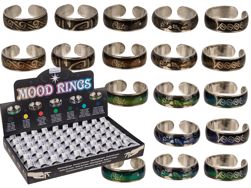 Mood Ring made of copper,