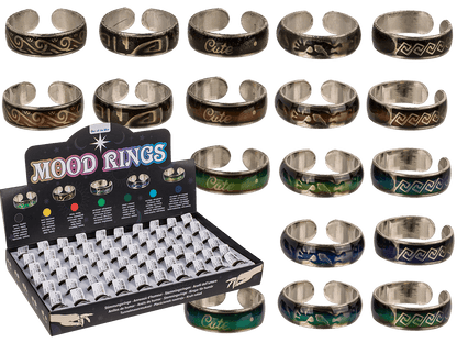 Mood Ring made of copper,