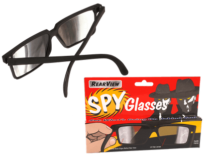 Spy Glasses with side mirror in frame temples,