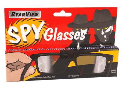 Spy Glasses with side mirror in frame temples,