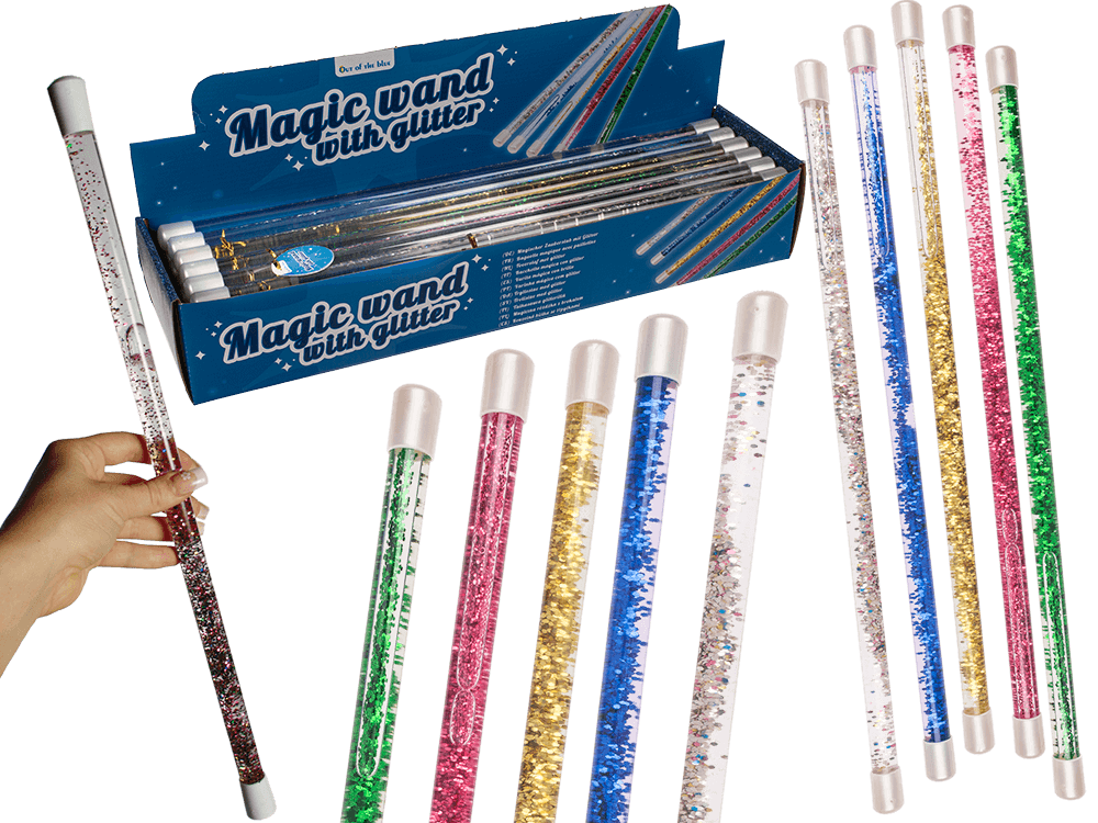 Magic Wand with Glitter & colourful liquid,