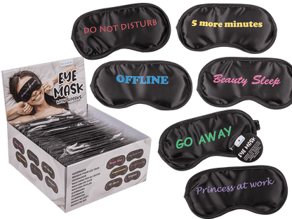 Eye Mask with English slogans,