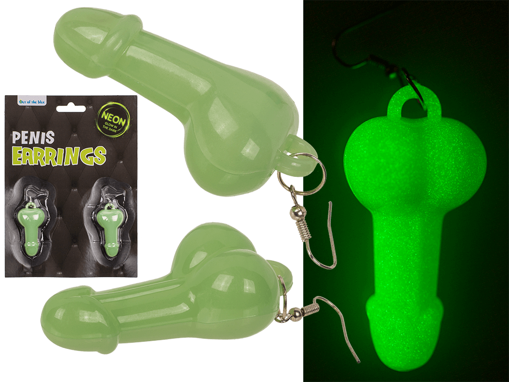 Earrings, Penis, Glow in the Dark,