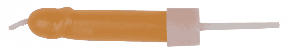 Penis Candles, with plastic holder,