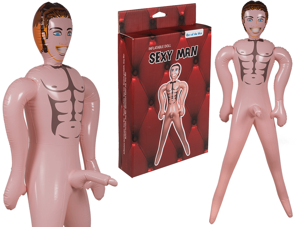 Inflatable doll, sexy man,
