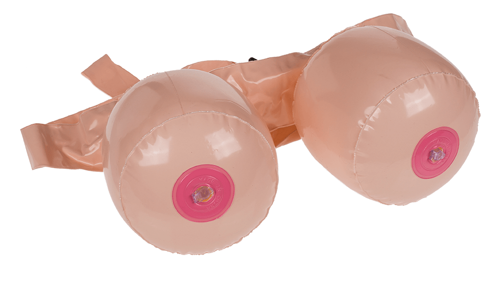 Inflatable boobs, boob battle,
