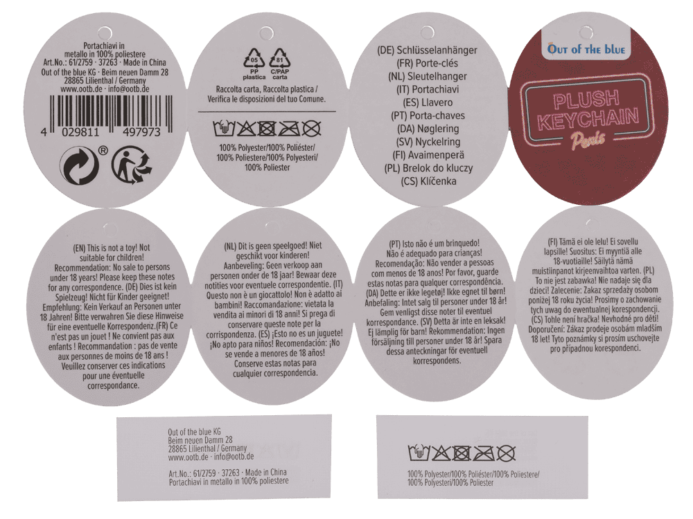 Metal keychain, Plush Penis,