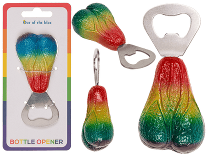 Metal bottle opener, Testicel, Rainbow,