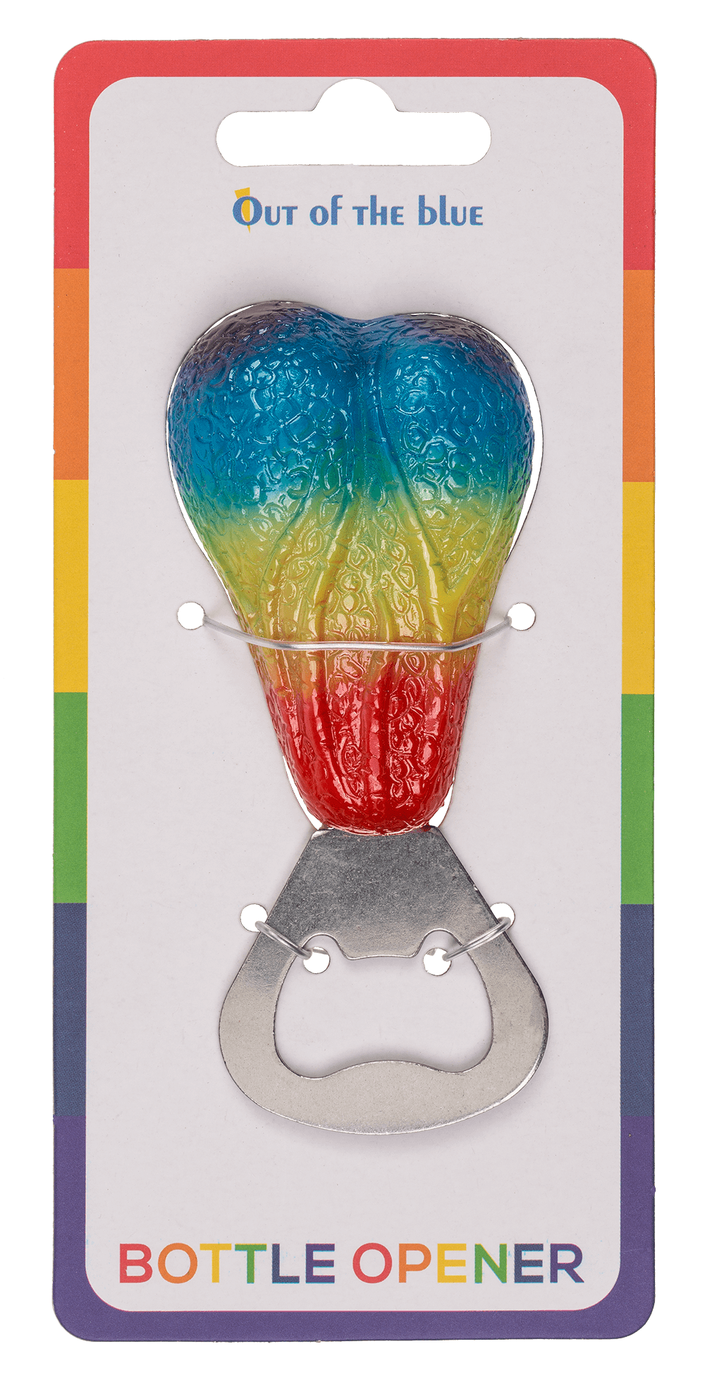 Metal bottle opener, Testicel, Rainbow,