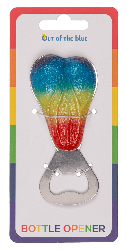 Metal bottle opener, Testicel, Rainbow,