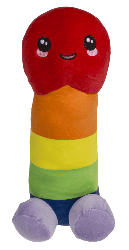 Plush Penis, Rainbow, 30 cm,