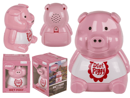 Plastic diet piggy for the fridge,