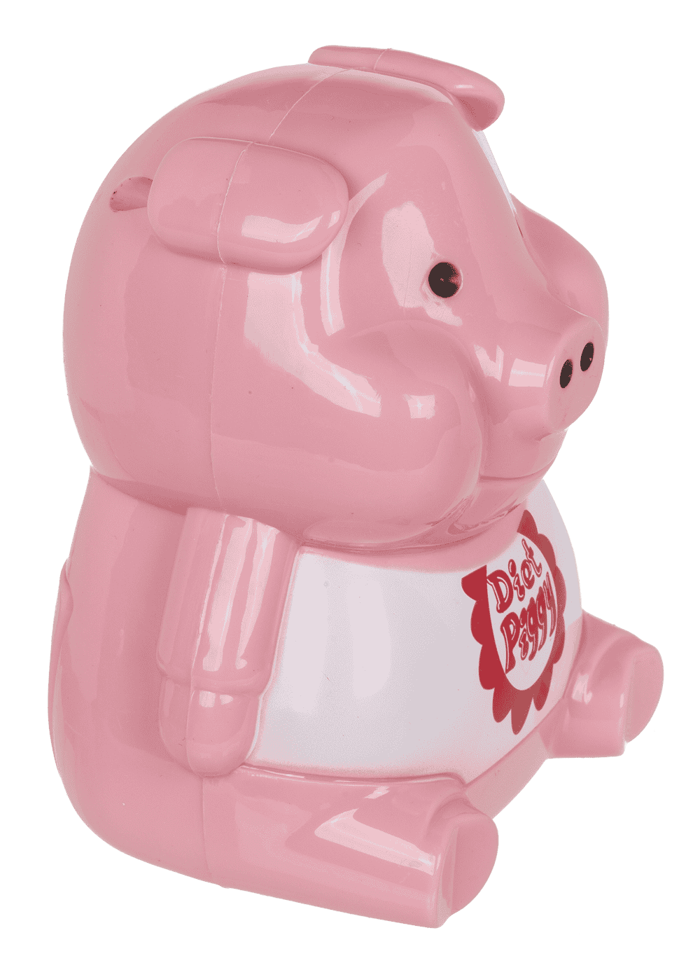 Plastic diet piggy for the fridge,