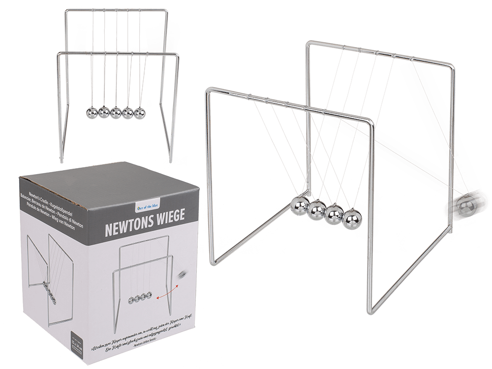 Newton's Cradle  ca. 15 x 14 x 14 cm,