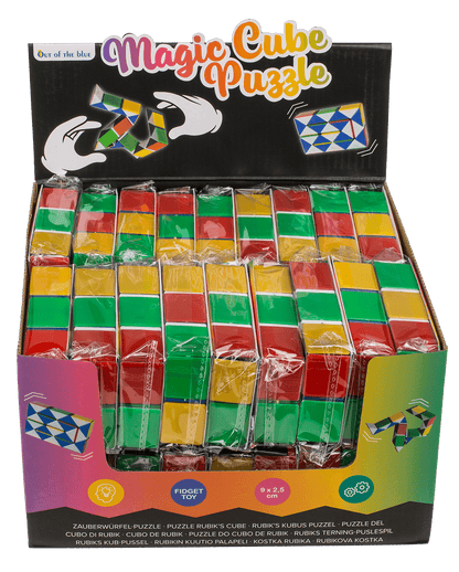Magic-Cube-Puzzle, in poly bag with header card,