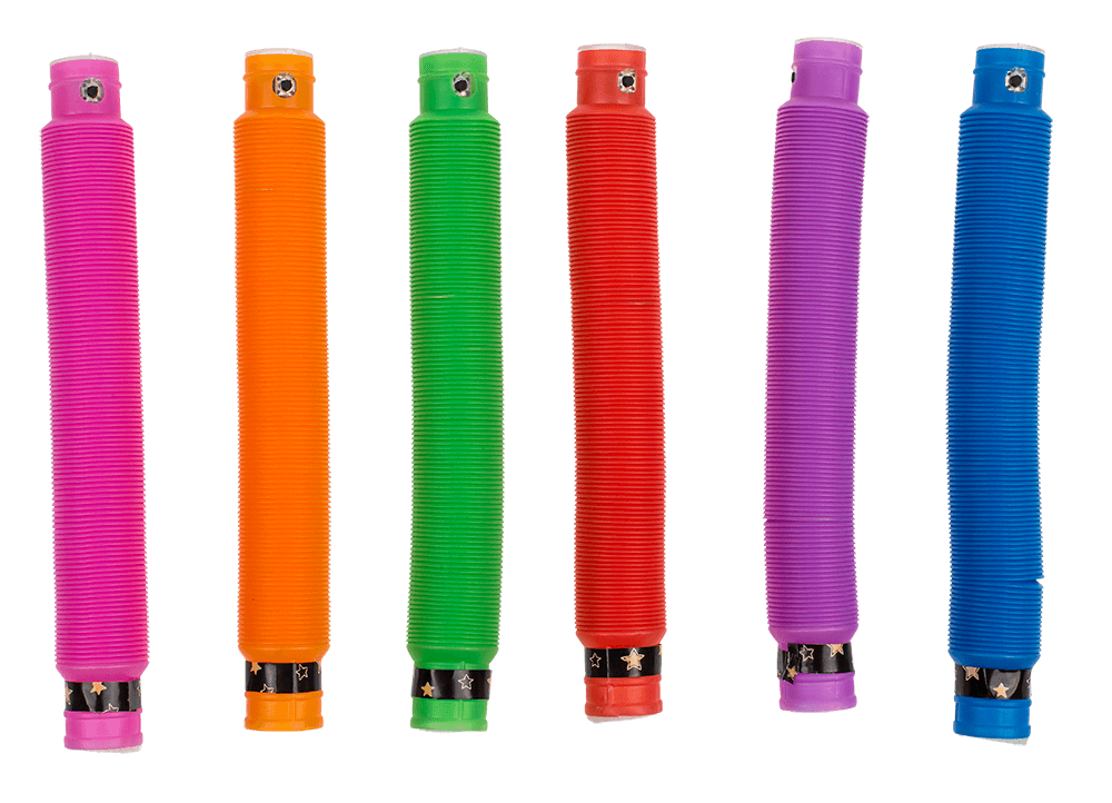 Fidget Pop Tube with LED, approx. 20 cm,