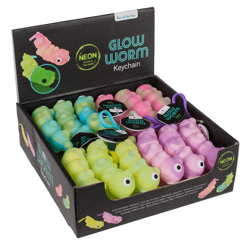 Key chain, Glow Worm, Glow in the Dark,