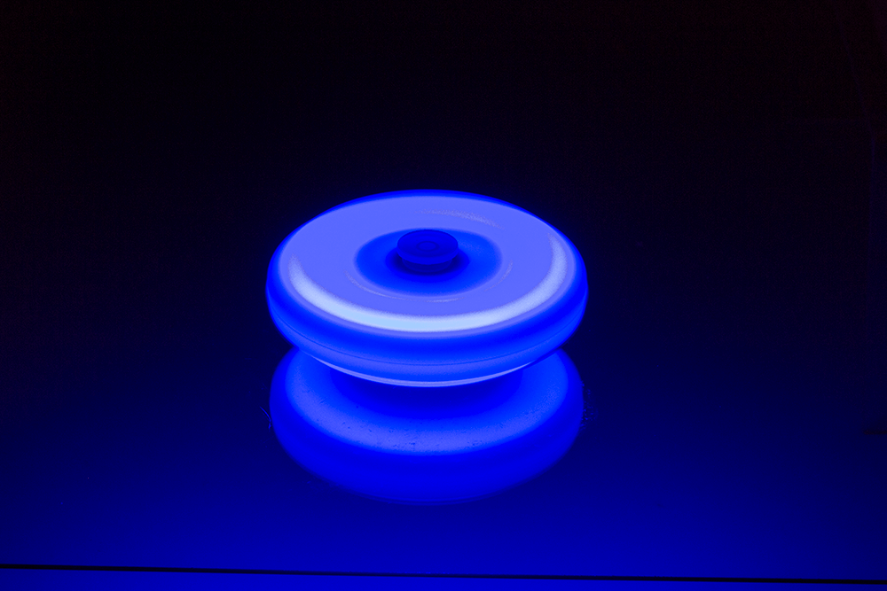 Ufo Popper Spinner, with LED (incl. batteries)