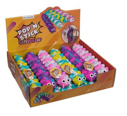 Fidget Pop N' Stick Toy, Caterpillar,