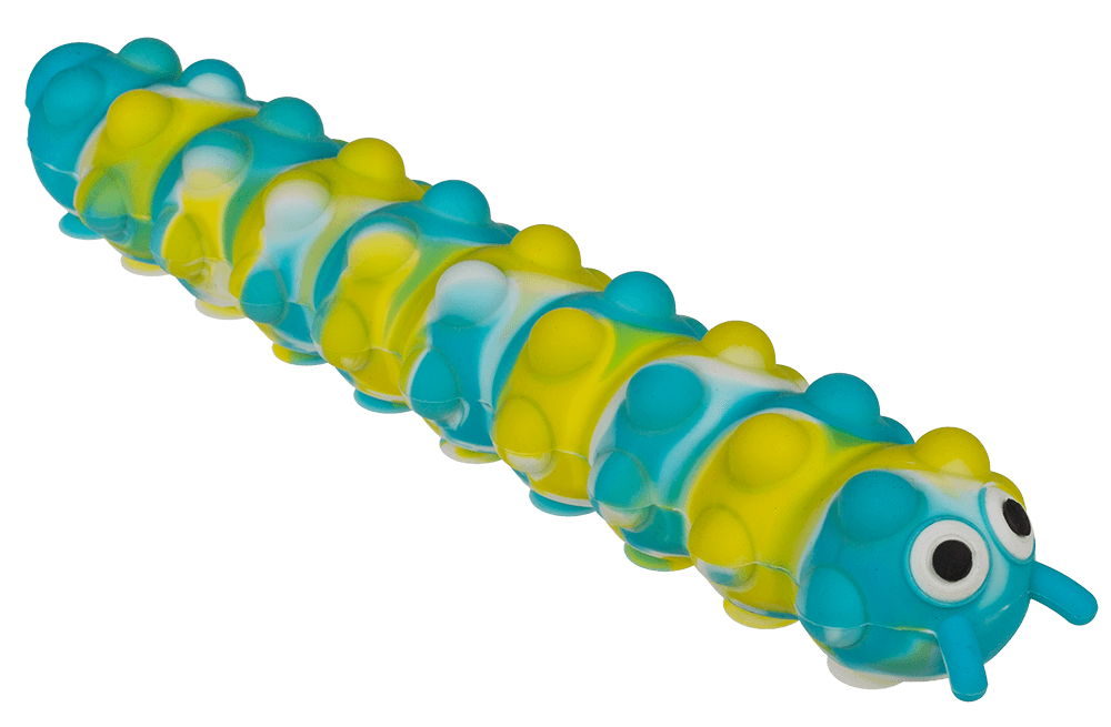 Fidget Pop N' Stick Toy, Caterpillar,