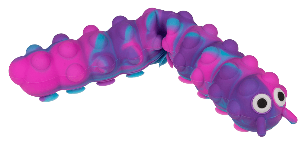 Fidget Pop N' Stick Toy, Caterpillar,