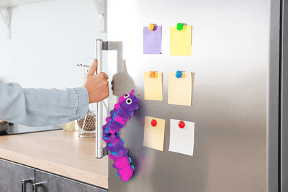 Fidget Pop N' Stick Toy, Caterpillar,