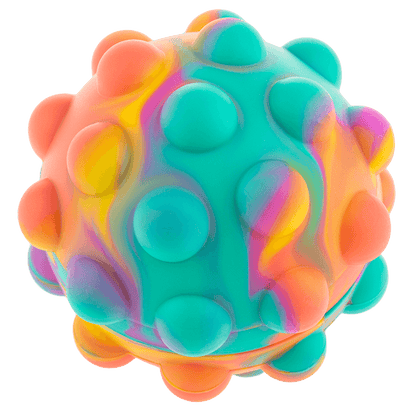 Fidget Pop Ball, Rainbow; D. ca. 7 cm,