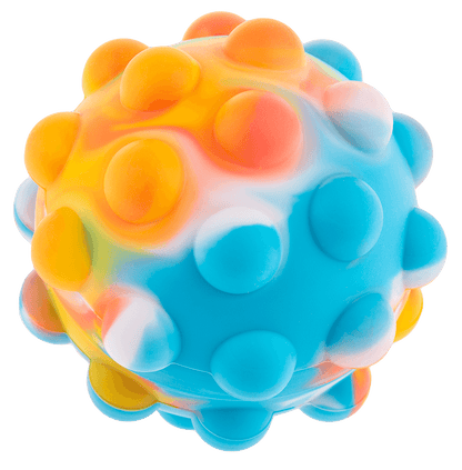 Fidget Pop Ball, Rainbow; D. ca. 7 cm,