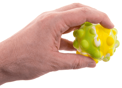 Fidget Pop Ball, Rainbow; D. ca. 7 cm,