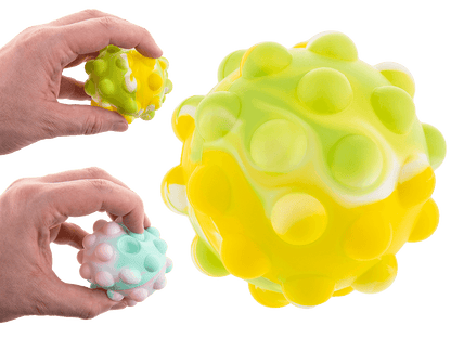 Fidget Pop Ball, Rainbow; D. ca. 7 cm,