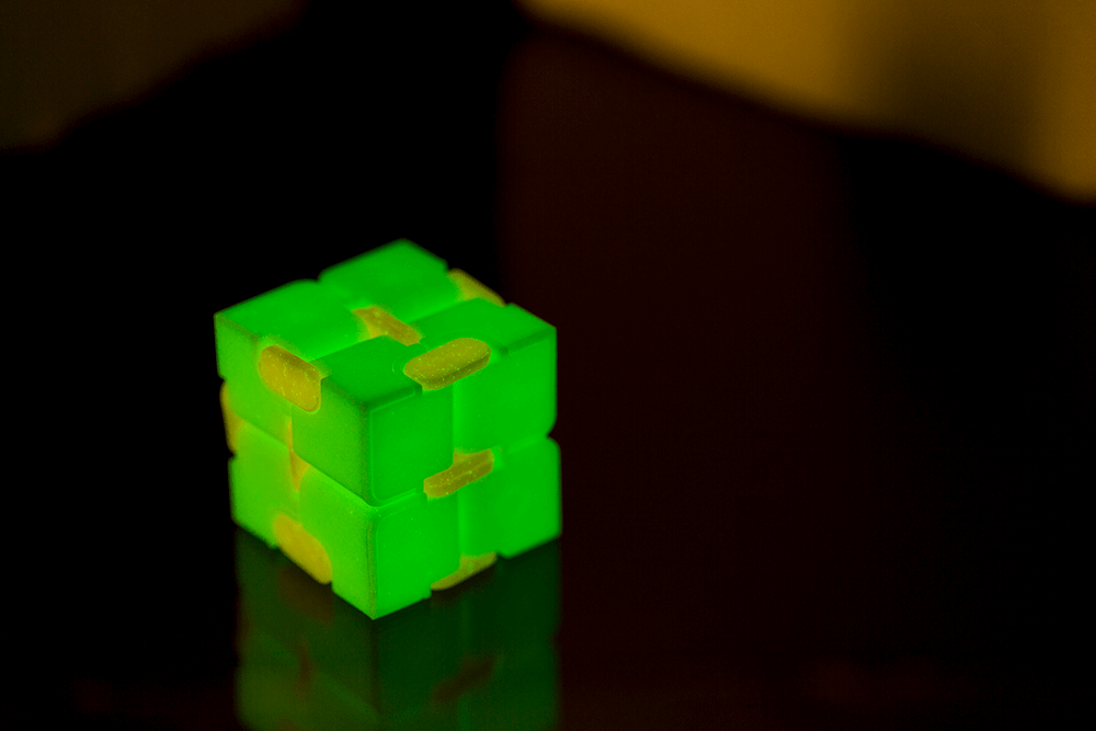 Fidget Toy, Infinity Cube, Glow in the Dark,