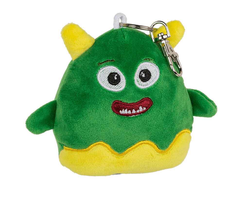 Reversible Animals with carabiner, ca. 9 cm,