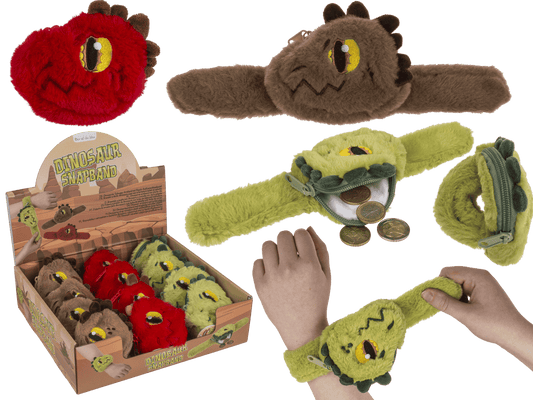 Snapband with plush zipper push,